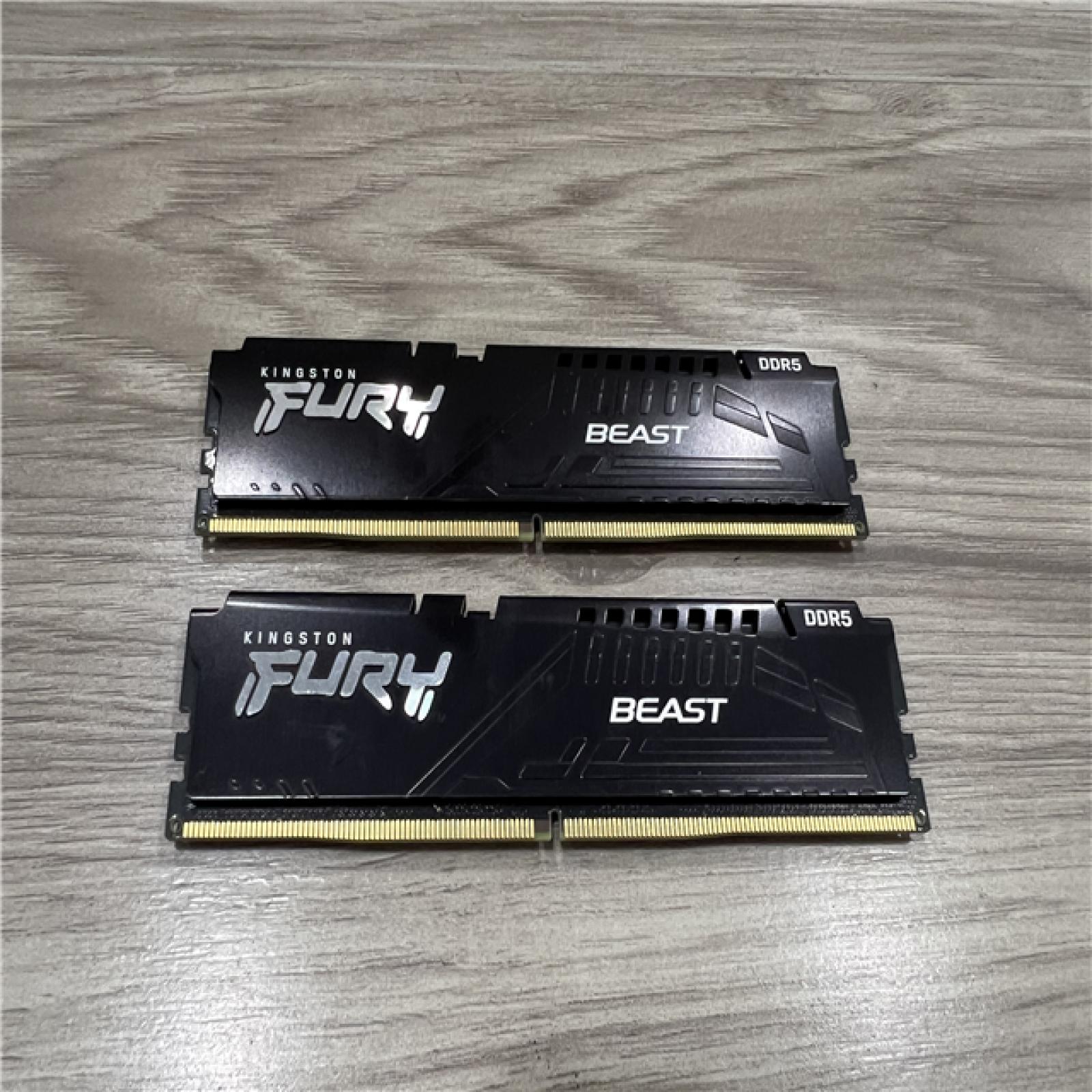 AS-IS Kingston FURY Beast 32GB (2x16GB) 5200MT/s DDR5 CL40 Kit of 2 Desktop Memory KF552C40BBK2-32