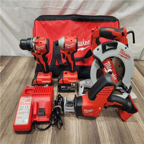 AS-IS- Milwaukee M18 4-Tool Combo Kit