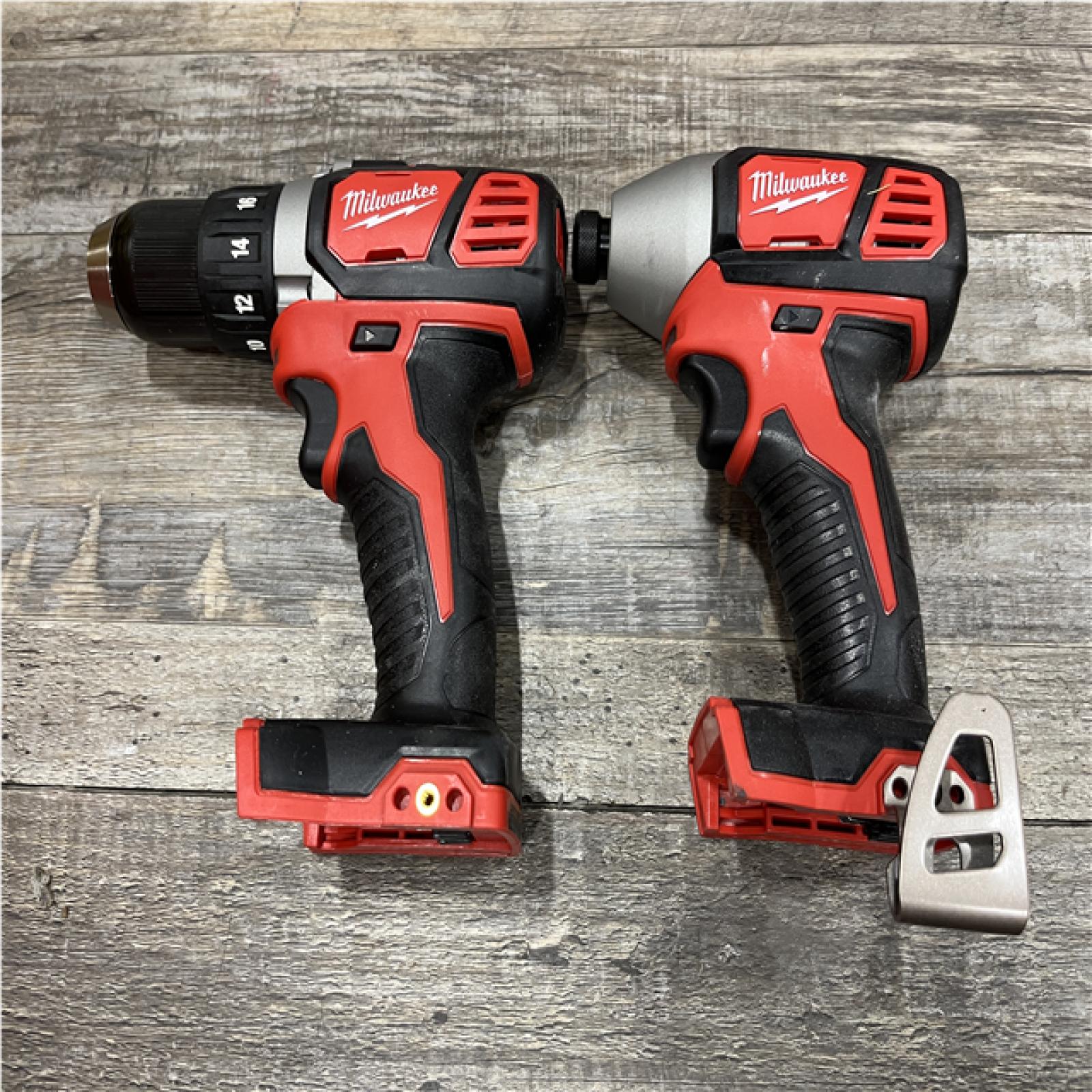 AS-IS Milwaukee 18V Lithium-Ion Cordless Drill Driver/Impact Driver Combo Kit