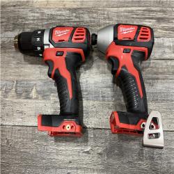 AS-IS Milwaukee 18V Lithium-Ion Cordless Drill Driver/Impact Driver Combo Kit