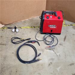 HOUSTON LOCATION - AS-IS Lincoln Electric Single Phase 140 Amp DC 115V Flux-Core & Stick MIG Welder - 90A/19V/20% Duty Cycle  10.15 Long | Part #K2697-1