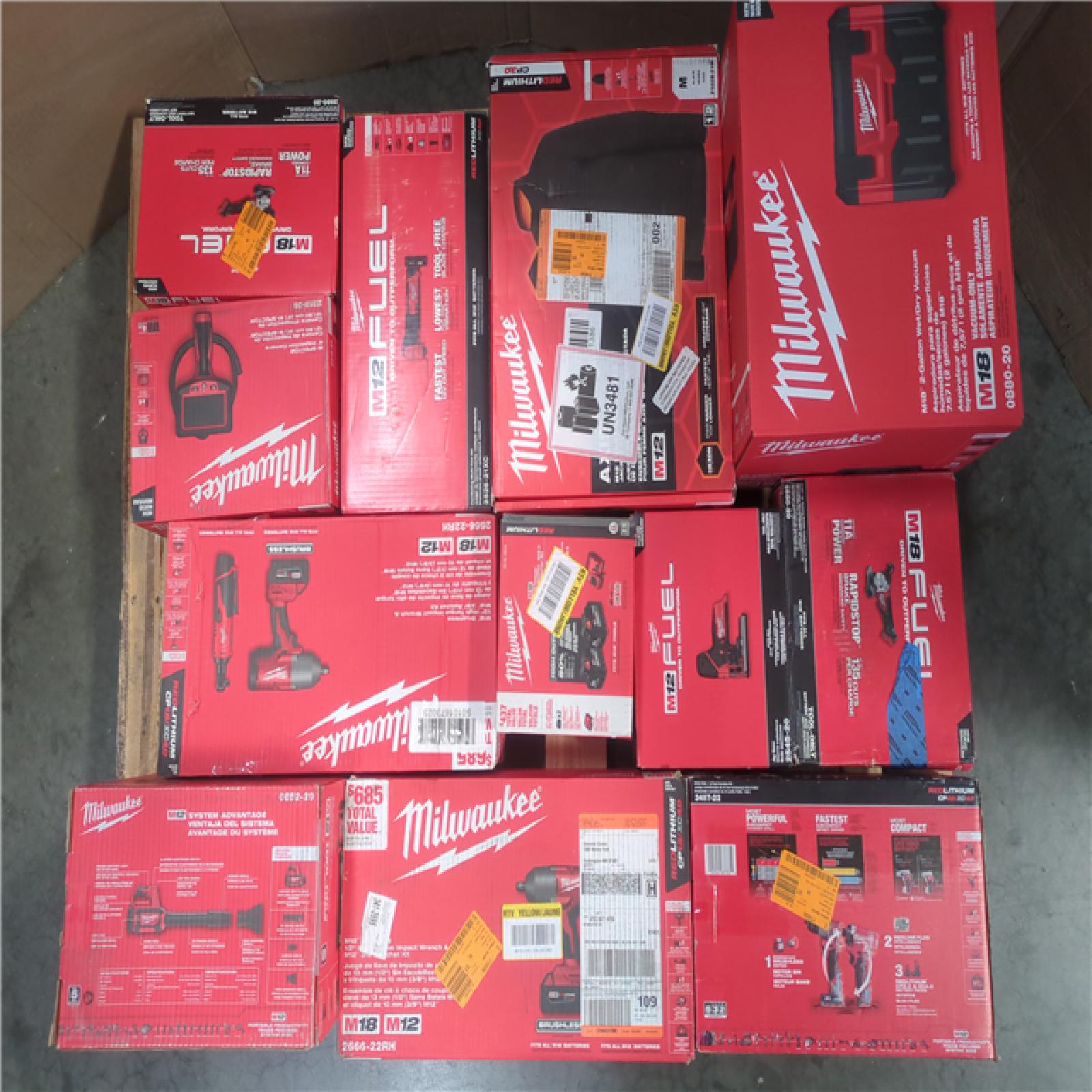 CALIFORNIA AS-IS MILWAUKEE PALLET