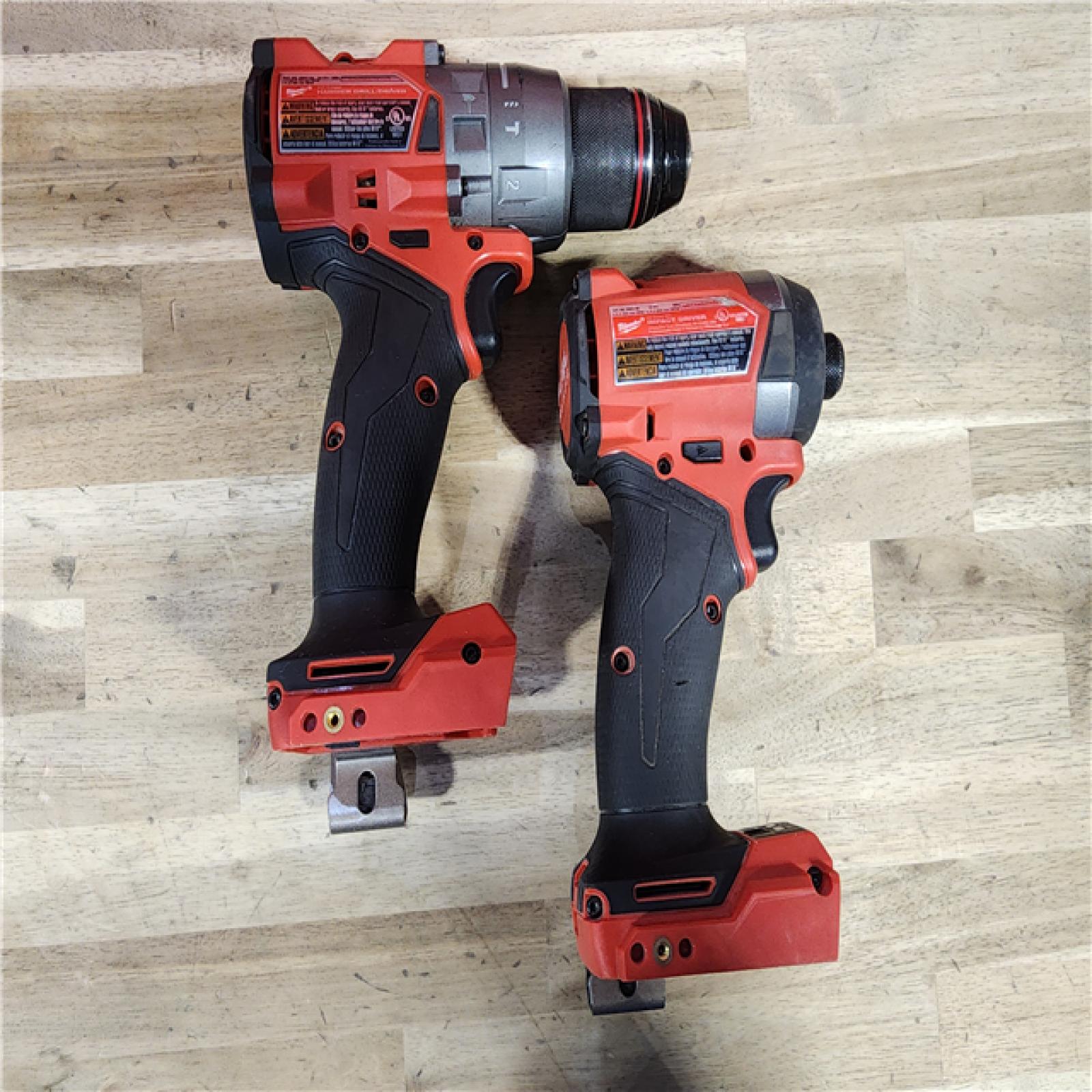 HOUSTON LOCATION - AS-IS MILWAUKEE FUEL 18V Lithium-Ion Brushless Cordless Hammer Drill and Impact Driver Combo Kit (2-Tool) with 2 Batteries