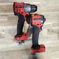 HOUSTON LOCATION - AS-IS MILWAUKEE FUEL 18V Lithium-Ion Brushless Cordless Hammer Drill and Impact Driver Combo Kit (2-Tool) with 2 Batteries