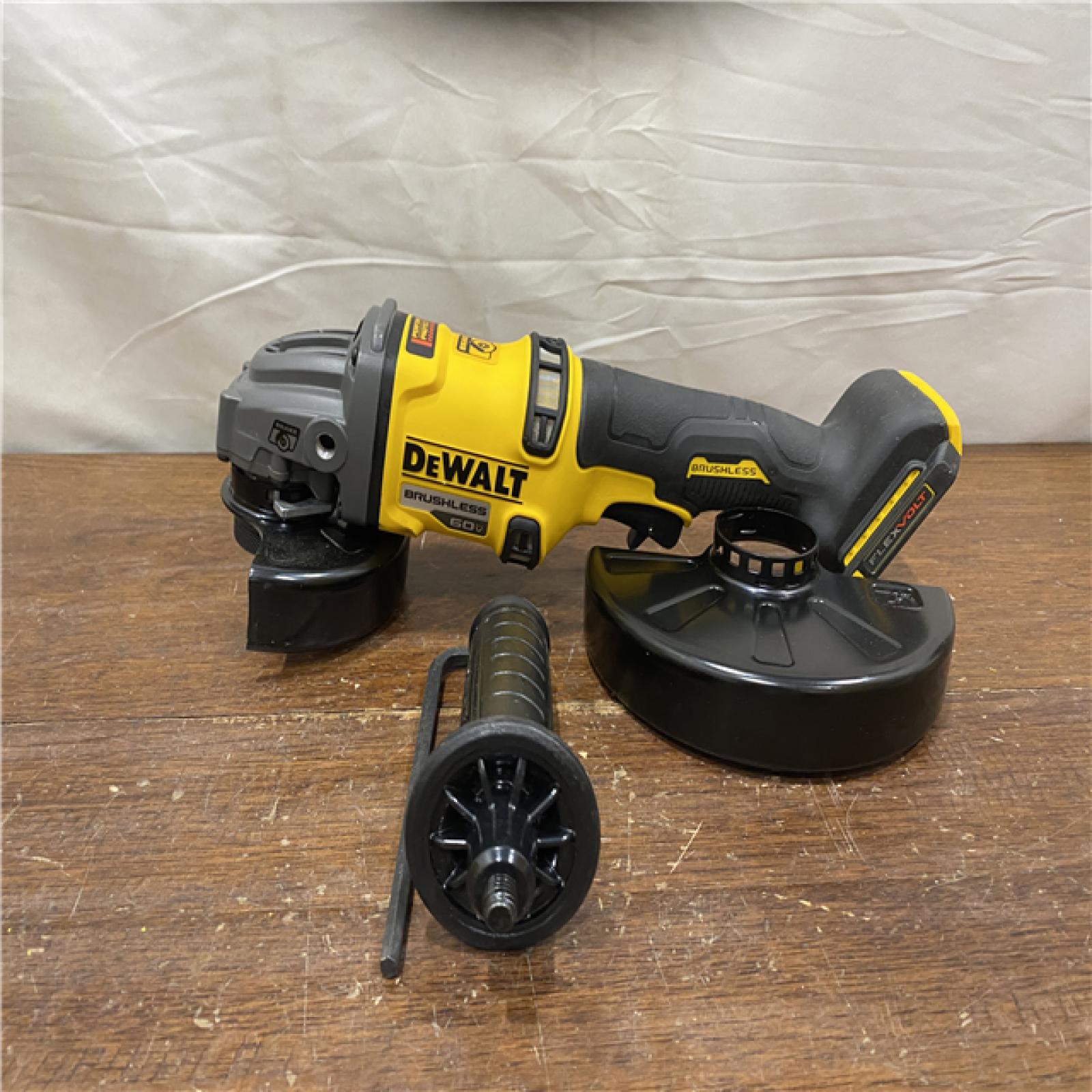AS-IS DEWALT 60V MAX Cordless Brushless 4.5 in. to 6 in. Small Angle Grinder with Kickback Brake (Tool Only)
