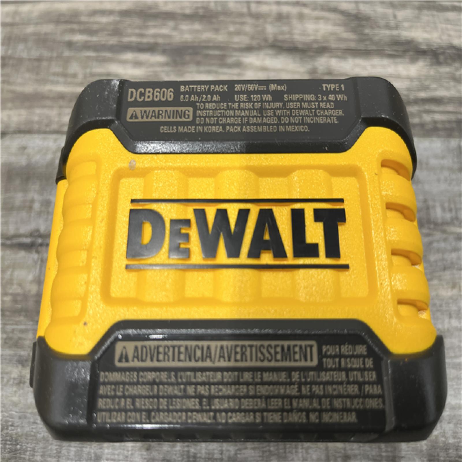 AS-IS DEWALT FLEXVOLT 20V/60V MAX Lithium-Ion 6.0Ah Battery Pack Kit