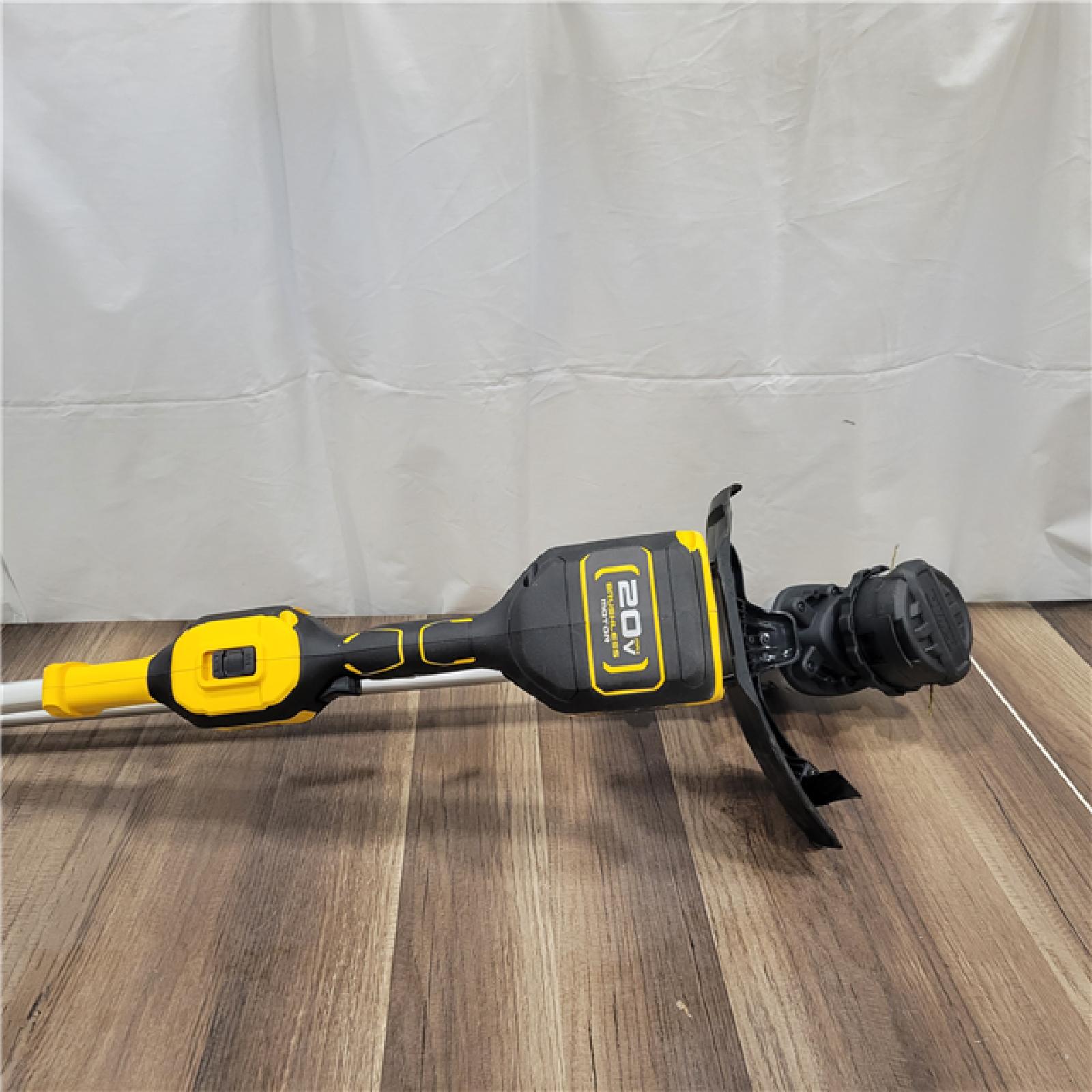 AS-IS  DEWALT  20V MAX 14 in. Brushless Cordless Battery Powered Foldable String Trimmer Kit with (1) 5 Ah Battery & Charger