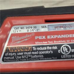 AS-IS Milwaukee M12 12-Volt Lithium-Ion Cordless PEX Expansion Tool Kit