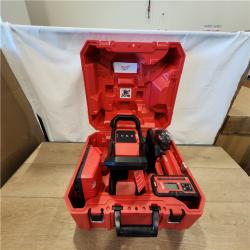 AS-IS- M18 2000 Ft. Red Exterior Rotary Laser Level Kit with Receiver and Receiver Clamp