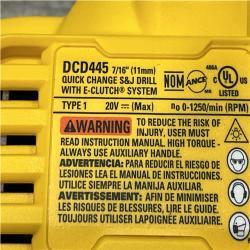 AS-IS DEWALT 20V Max Cordless Brushless 7/16 in. Quick Change Stud and Joist Drill (Tool Only)