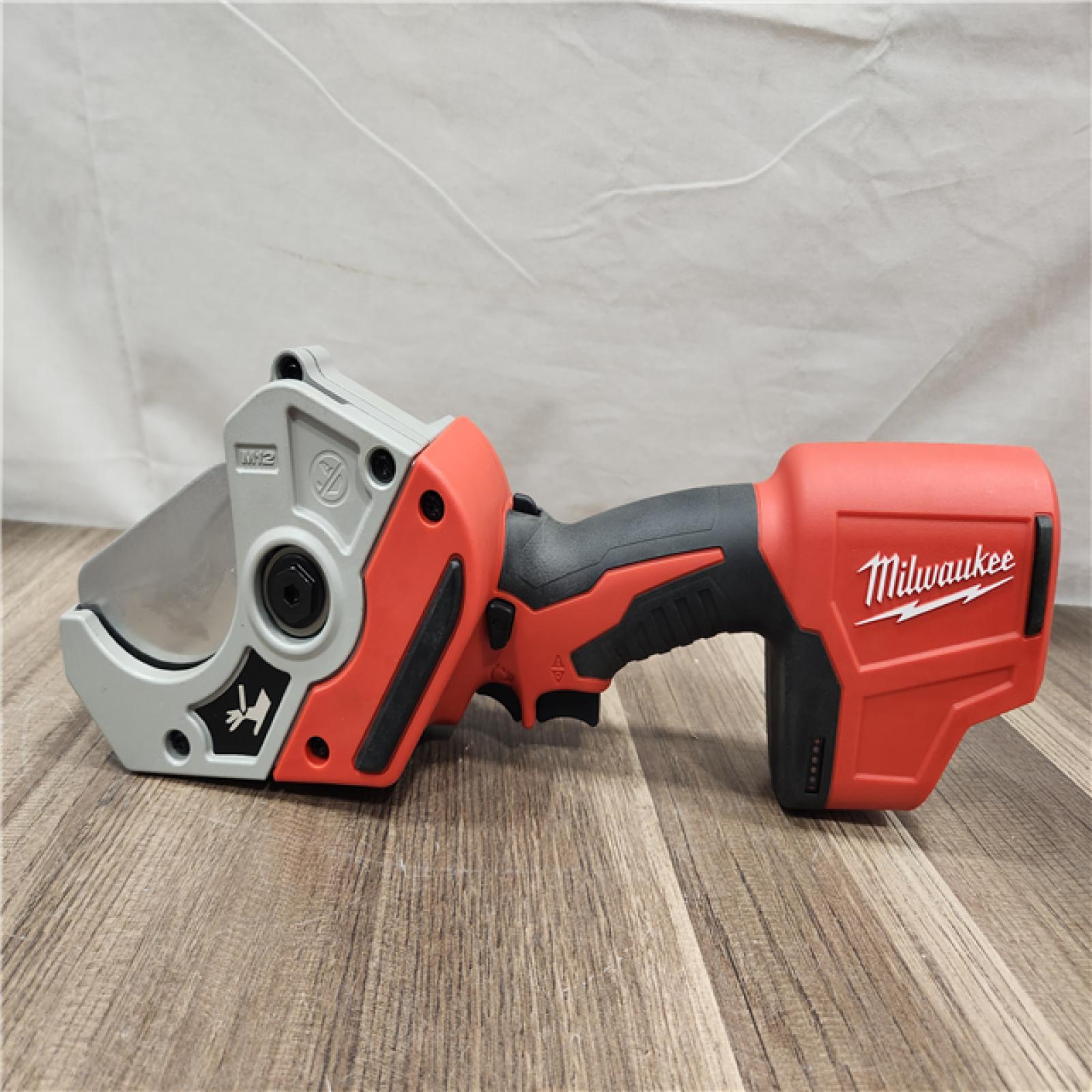 AS-IS- Milwaukee 12-Volt Lithium-Ion Cordless PVC Pipe Shear (Tool-Only)