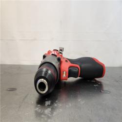 AS-IS- Milwaukee M12 FUEL 12-Volt Lithium-Ion Brushless Cordless 1/2 in. Hammer Drill Kit with 1 Compact 2.0Ah Battery Pack and 1 Charger