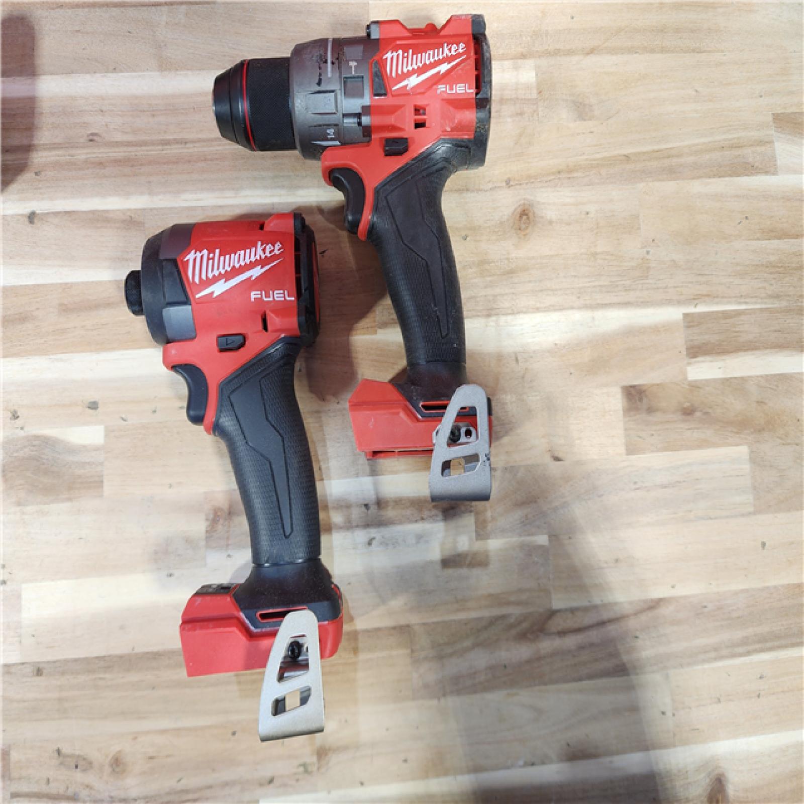 HOUSTON LOCATION - AS-IS Milwaukee FUEL 18V Lithium-Ion Brushless Cordless Hammer Drill and Impact Driver Combo Kit