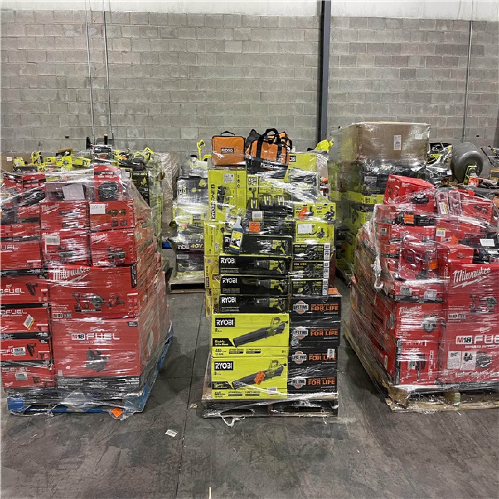 Pittston Location As-IS Power Tools Truckload (11 Pallets) 0806-A