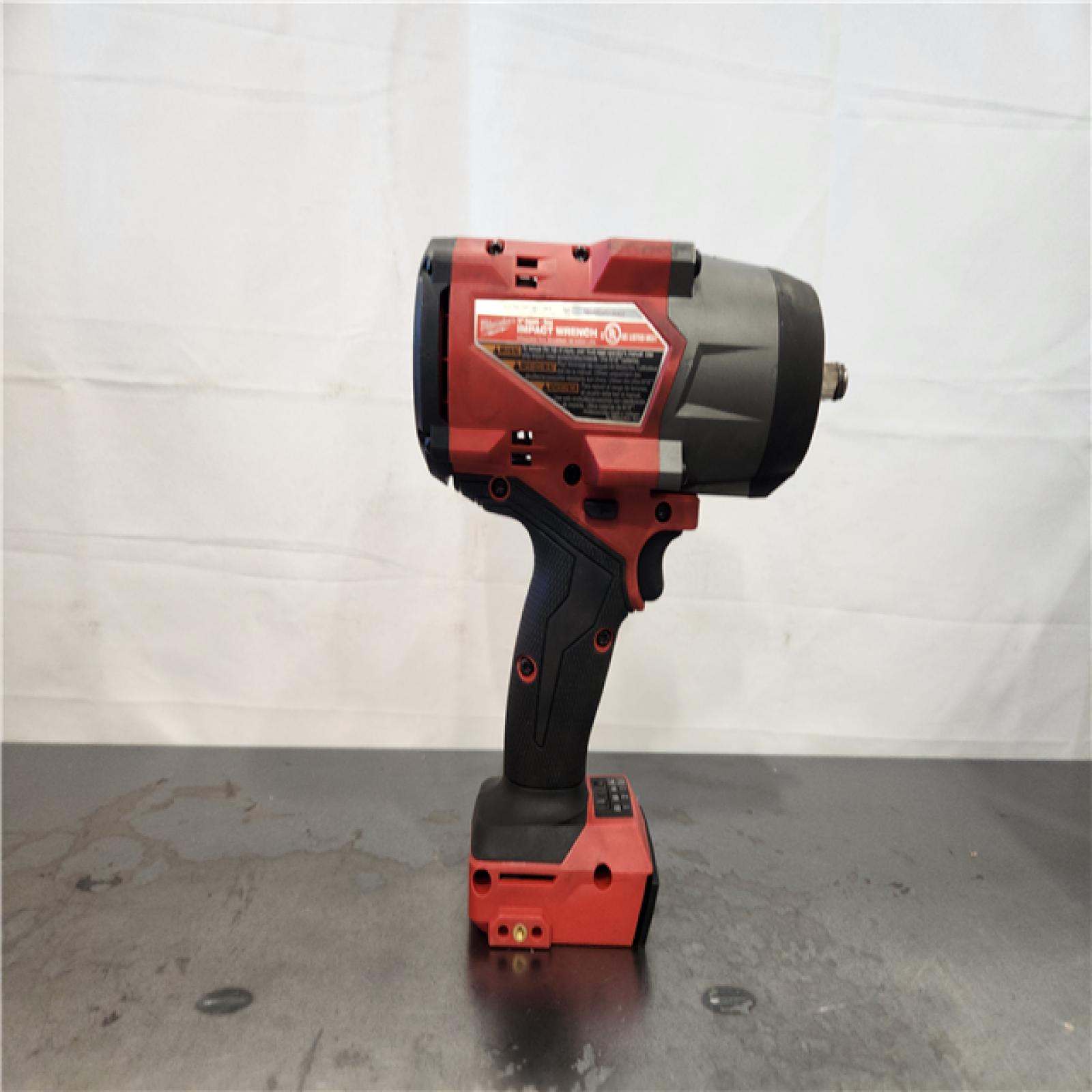 AS-IS- Milwaukee M18 FUEL 18V Lithium-Ion Brushless Cordless 1/2 in. Impact Wrench with Friction Ring (Tool-Only)