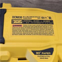 AS-IS DEWALT 20V 30 Degree Cordless Framing Nailer (Tool-Only)