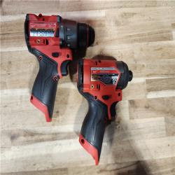 HOUSTON LOCATION - AS-IS Milwaukee  FUEL 12-Volt Lithium-Ion Brushless Cordless Hammer Drill and Impact Driver Combo Kit