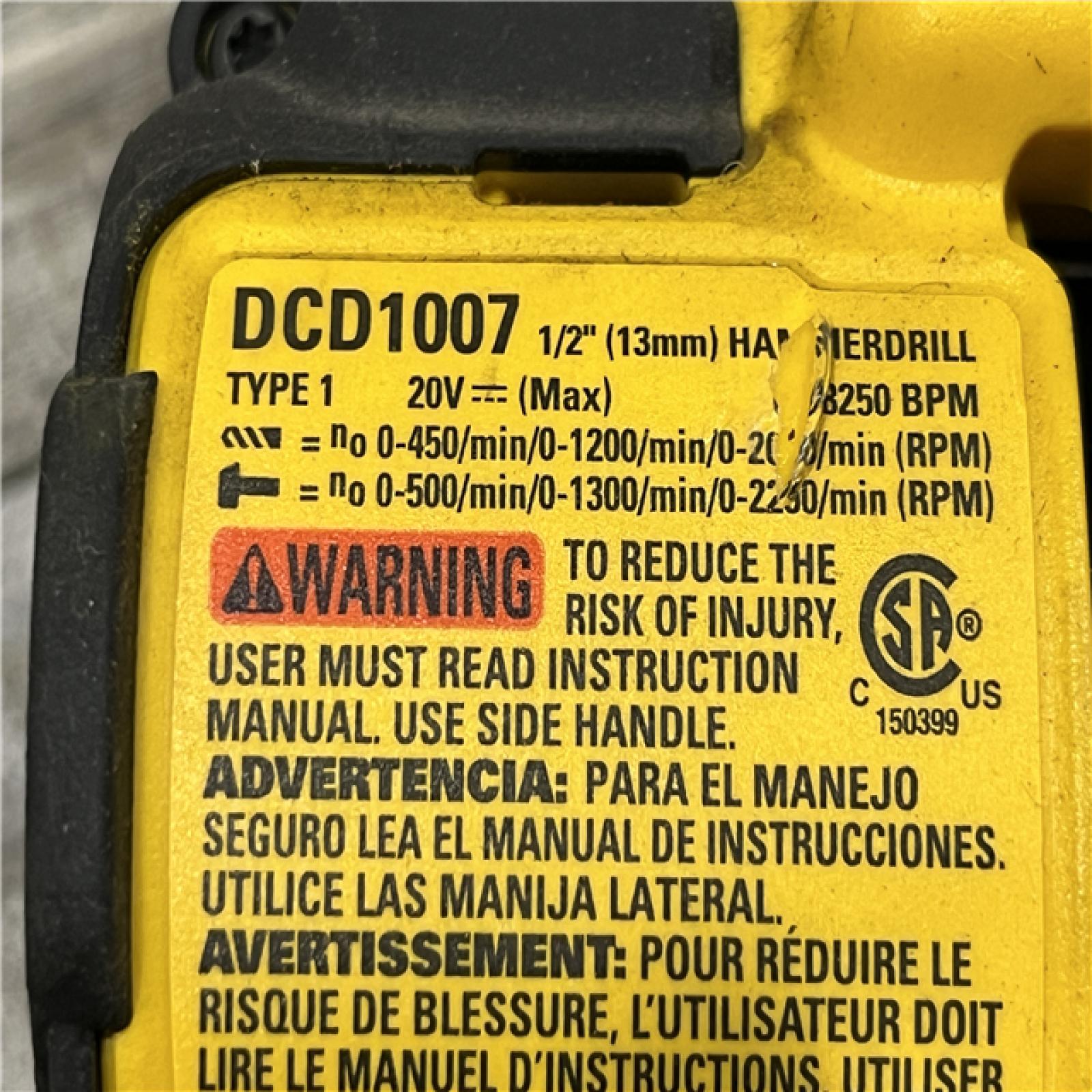 AS-IS DEWALT 20V MAX Brushless Cordless 1/2 3-Speed Hammer Drill (Tool-Only)