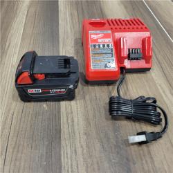 AS-IS Milwaukee M18 18-Volt Lithium-Ion XC Starter Kit with (1) 5.0Ah Battery and Charger