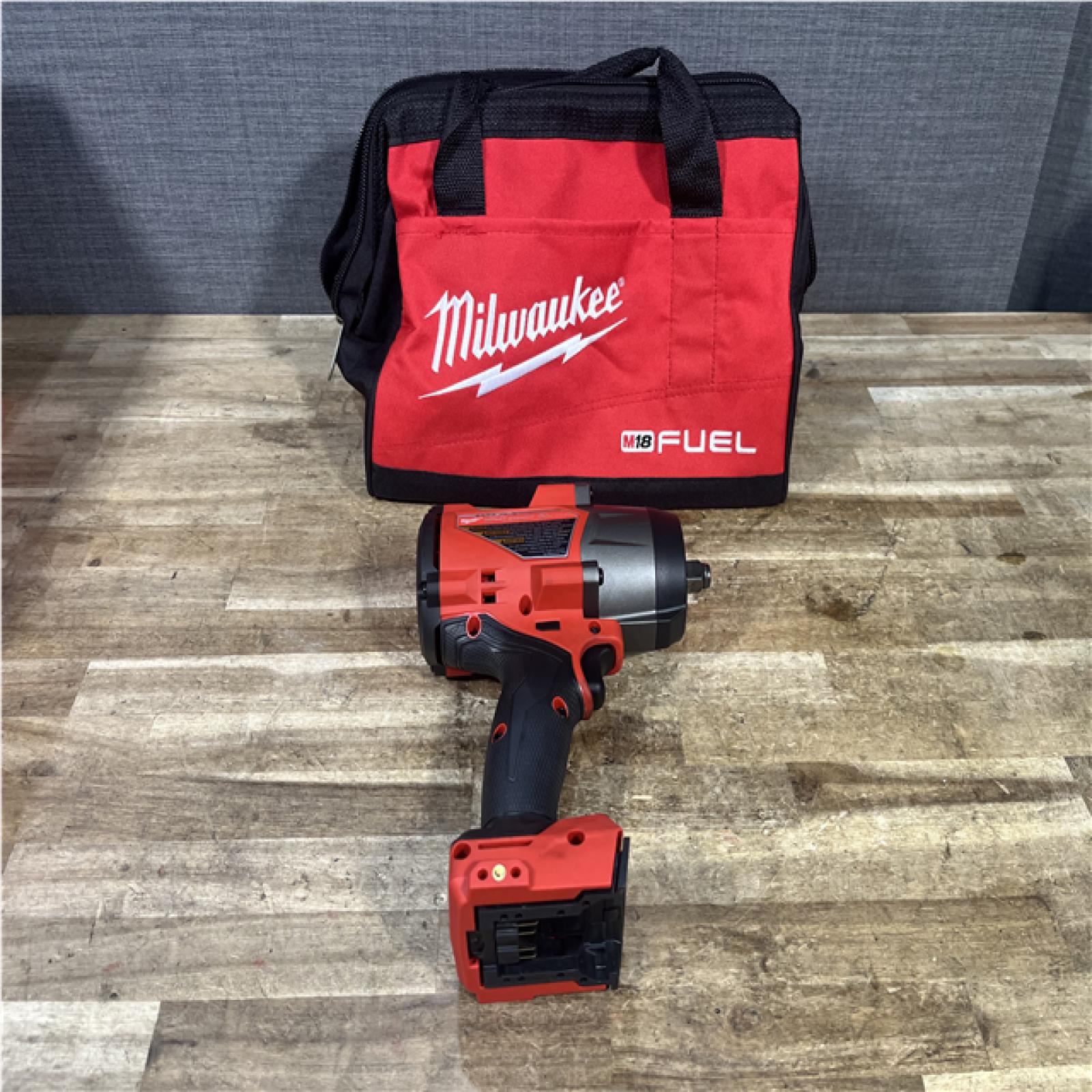 Houston Location AS-IS Milwaukee FUEL 18V Lithium-Ion Brushless Cordless 1/2 in. Impact Wrench with Friction Ring (Tool-Only)