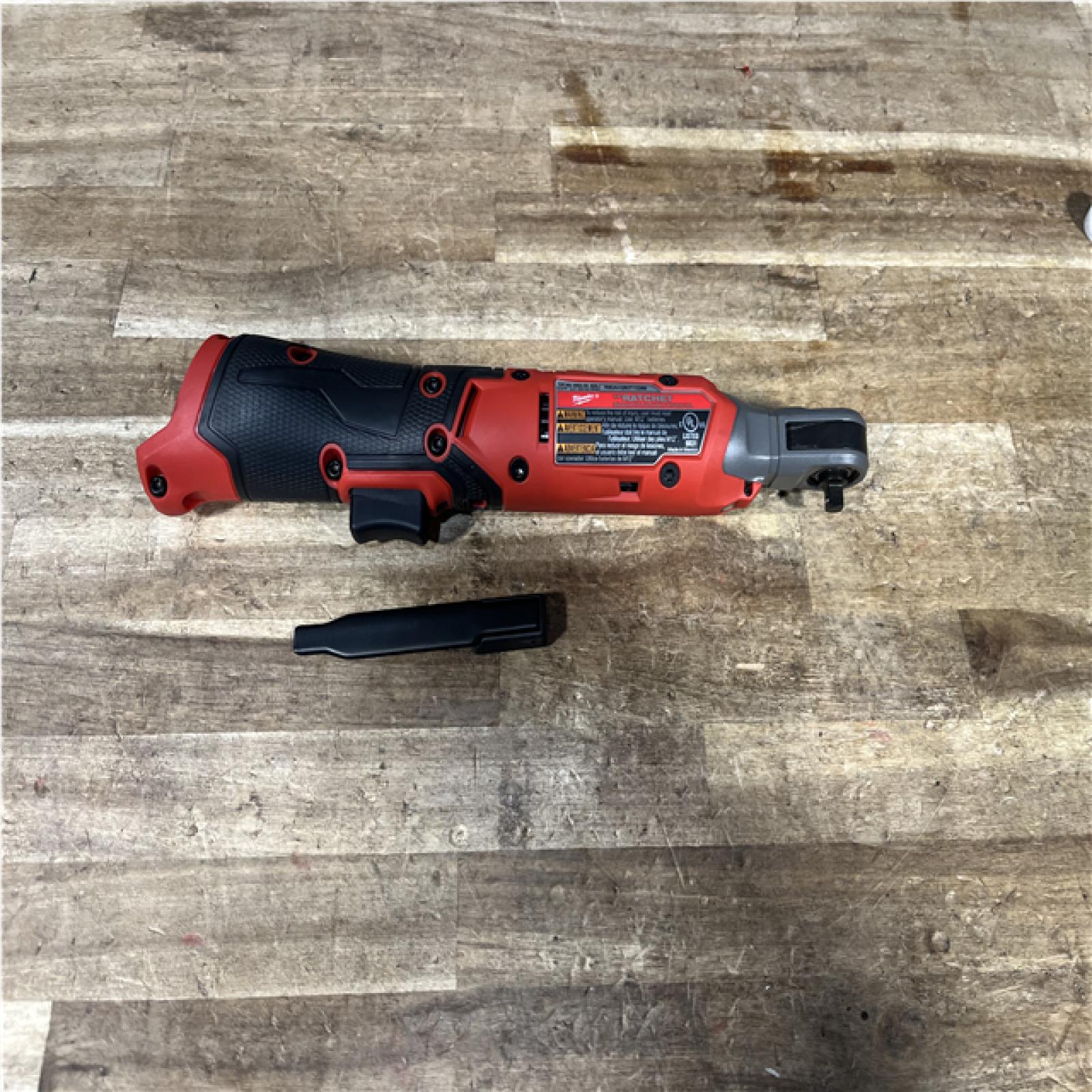 Houston Location AS-IS Milwaukee FUEL 12-Volt Lithium-Ion Brushless Cordless High Speed 3/8 in. Ratchet (Tool-Only)