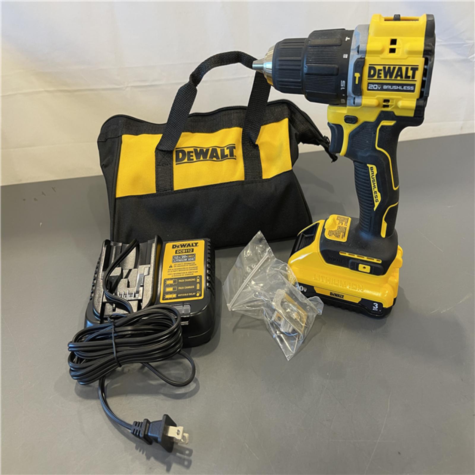 Like New! - DEWALT ATOMIC 20-Volt Lithium-Ion Cordless 1/2 in. Compact Hammer Drill Kit