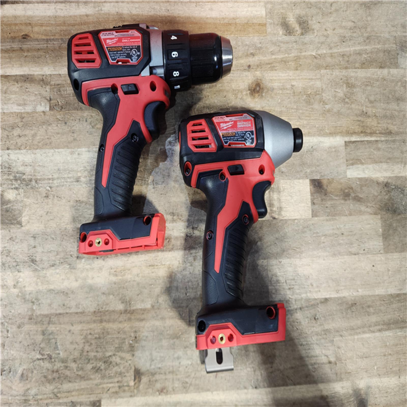 HOUSTON LOCATION - AS-IS Milwaukee 18V Lithium-Ion Cordless Drill Driver/Impact Driver Combo Kit