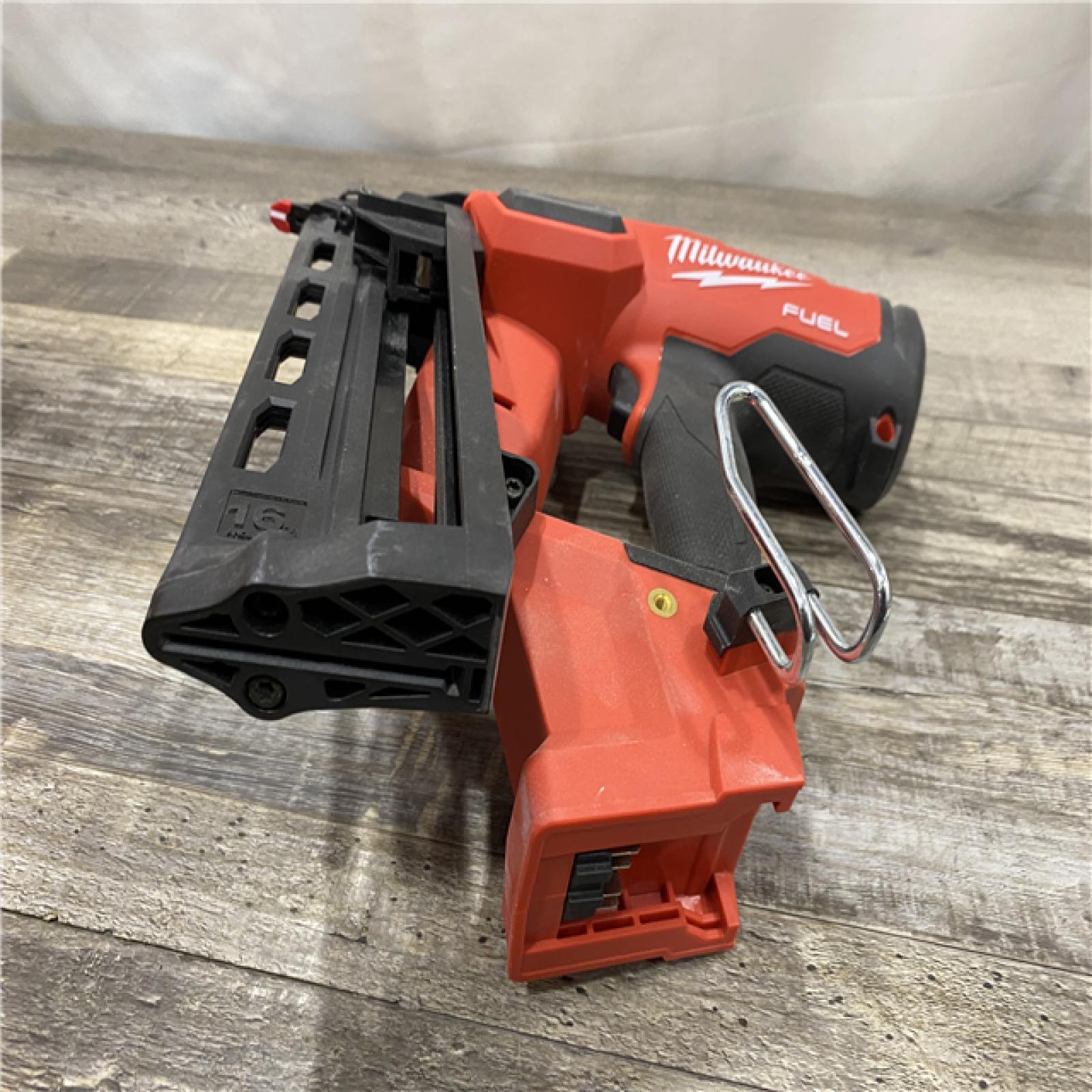 AS-IS Milwaukee FUEL 18-Volt Lithium-Ion Brushless Cordless Gen II 16-Gauge Angled Finish Nailer (Tool-Only)