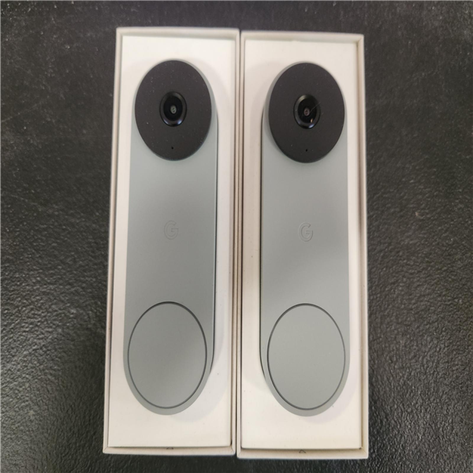Phoenix AS-IS Google Nest Doorbell (Wired  3rd Gen) - Smart Wi-Fi Video Doorbell Camera (2-Pack)