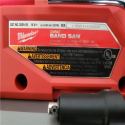 California AS-IS Milwaukee Compact Band Saw Kit  includes (1) Charger (No Battery)