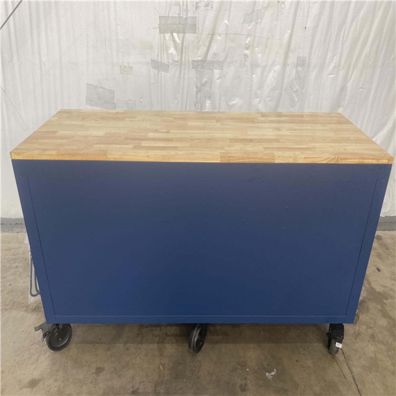 Houston Location AS-IS Husky Tool Storage 61in. W x23in D. Mobile Work Bench
