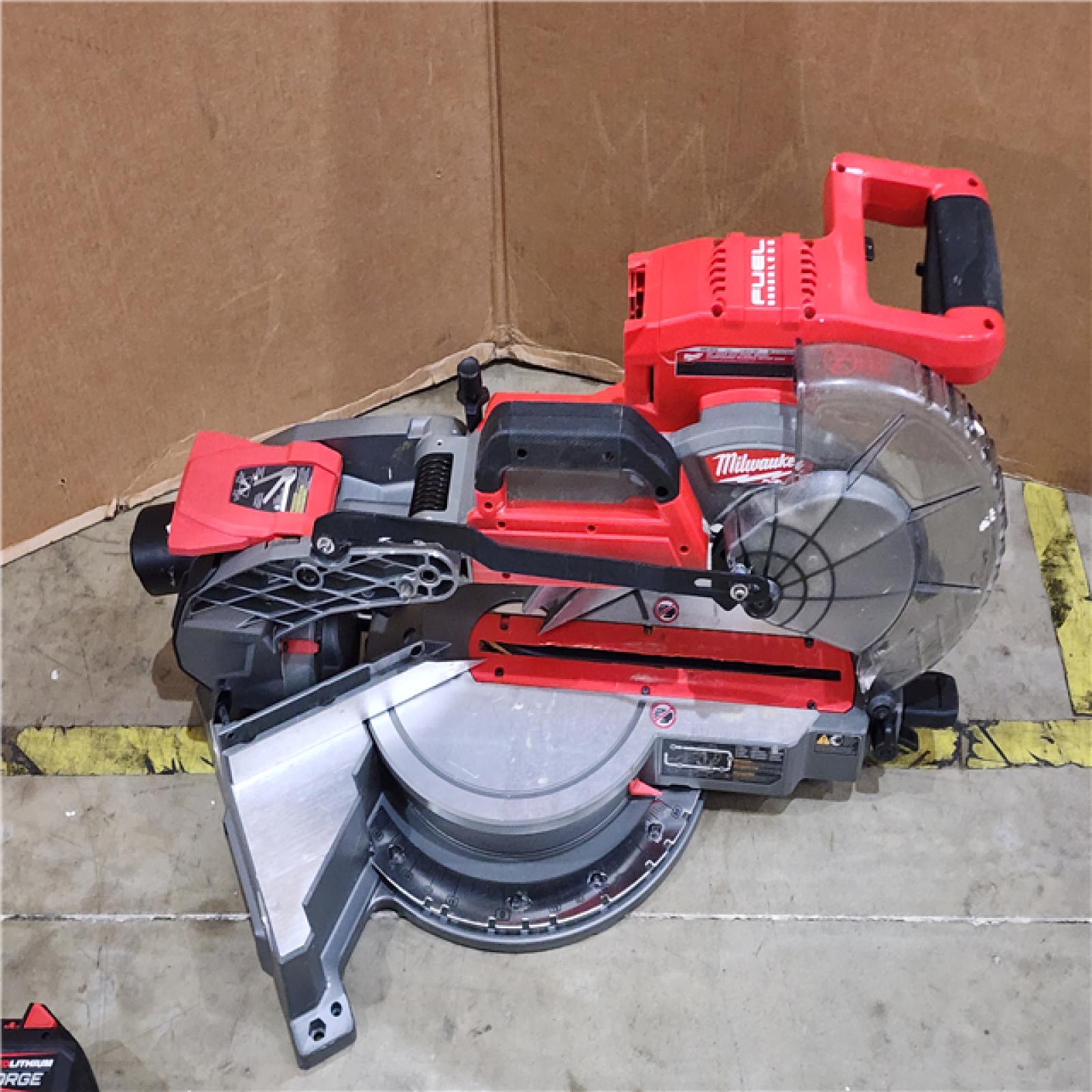 HOUSTON LOCATION - AS-IS M18 FUEL 18V 10 in. Lithium-Ion Brushless Cordless Dual Bevel Sliding Compound Miter Saw Kit with One 8.0 Ah Battery