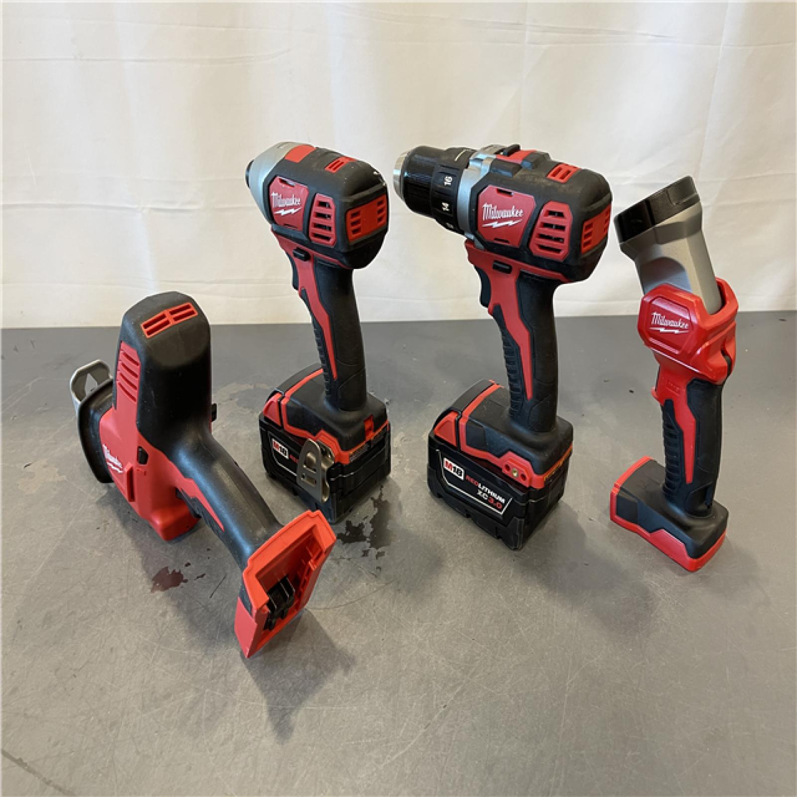 AS-IS - Milwaukee M18 18-Volt Lithium-Ion Cordless Combo Kit 7-Tool Kit
