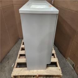 Phoenix LIKE NEW Glacier Bay Bannister 43 in. Single Sink Pearl Gray Freestanding Bath Vanity with Granite-Look Colorpoint White Cultured Marble Top