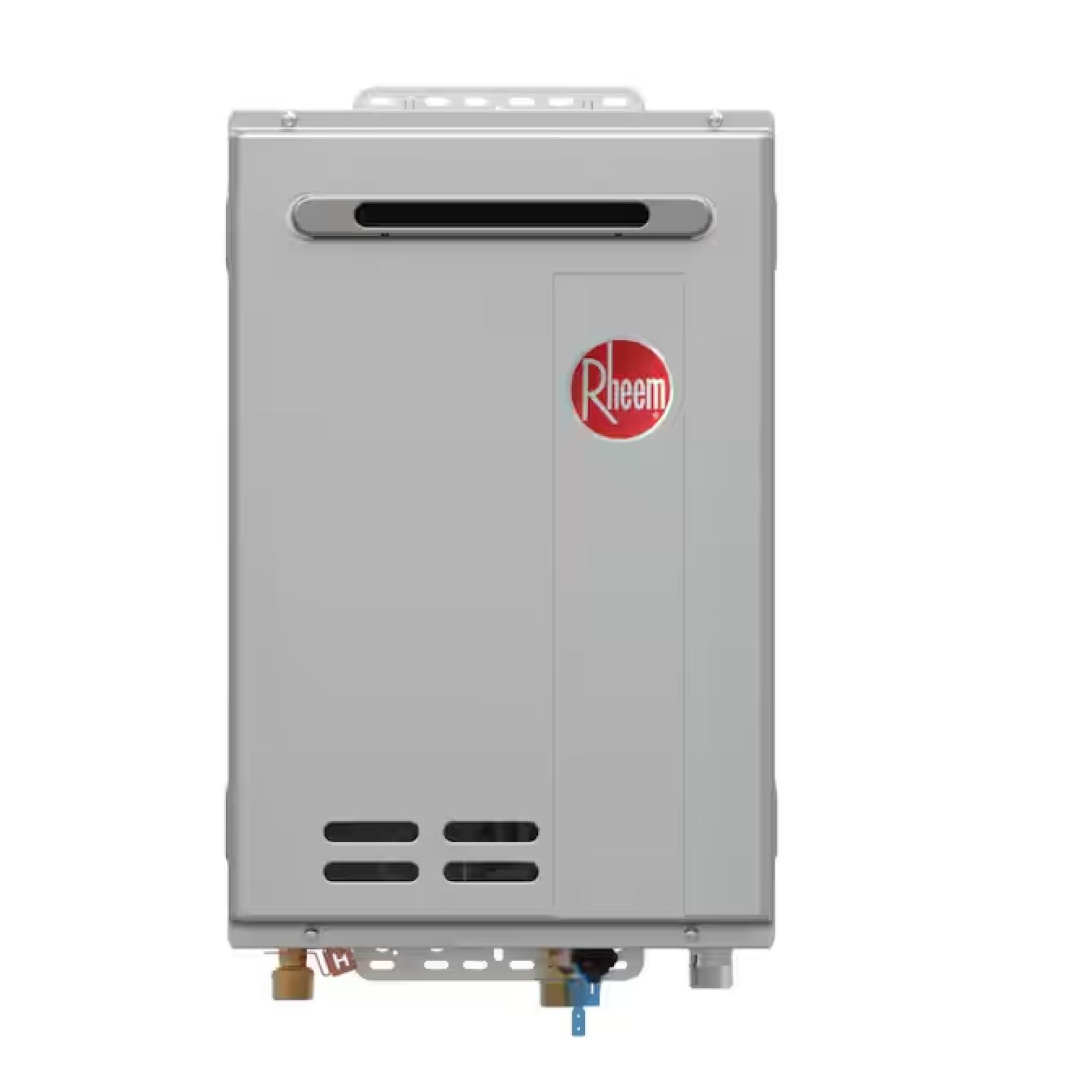 NEW!-Rheem Performance Plus 8.4 GPM Smart Non-Condensing Outdoor Natural Gas Tankless Water Heater