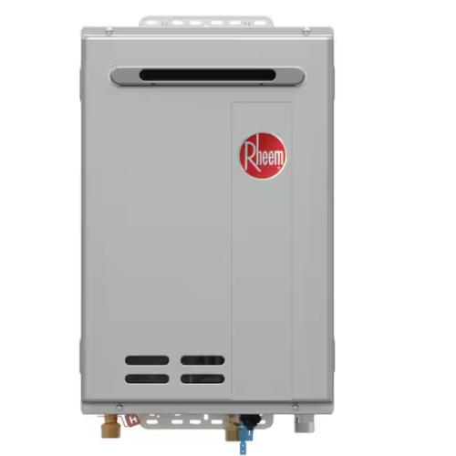 NEW!-Rheem Performance Plus 8.4 GPM Smart Non-Condensing Outdoor Natural Gas Tankless Water Heater