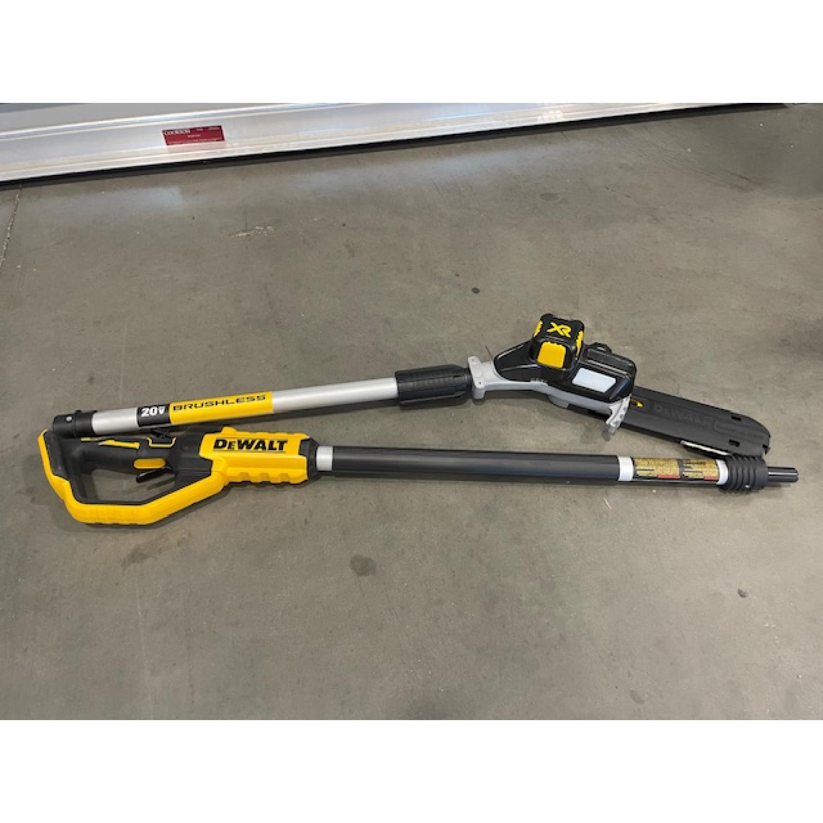 AS-IS Dewallt 20V MAX 8in. Brushless Cordless Battery Powered Pole Saw Kit with (1) 4 Ah Battery & Charger