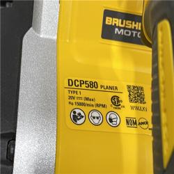 AS-IS DEWALT 20V MAX XR Cordless Brushless 3-1/4 in. Planer (Tool Only)