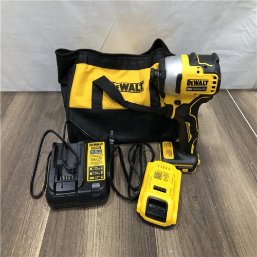 AS-IS DEWALT Atomic 20V Max Lithium-Ion Brushless Cordless Compact 1/4 in. Impact Driver Kit