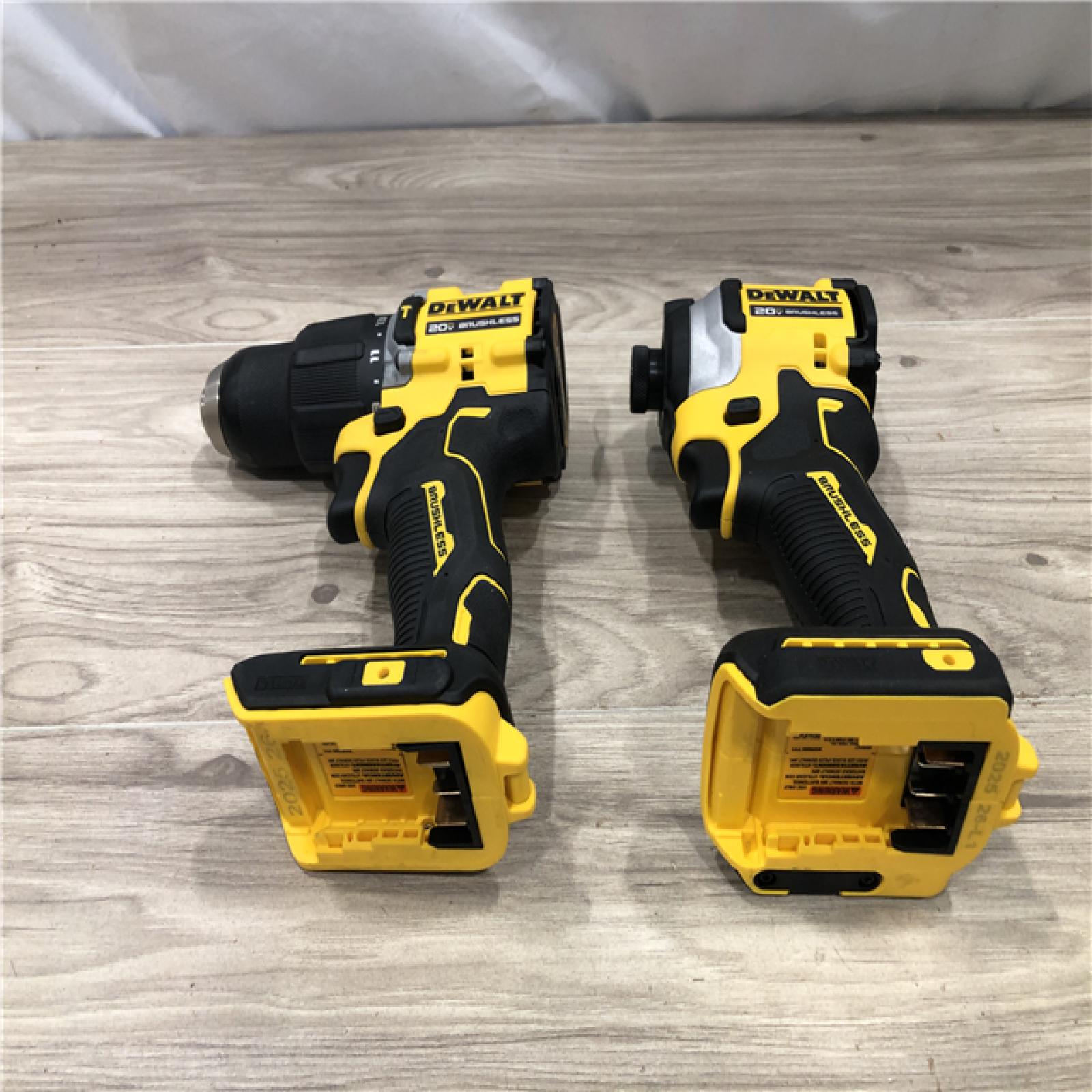 AS-IS DeWalt 20V MAX Atomic Cordless 2 Tool Compact Hammer Drill and Impact Driver Kit