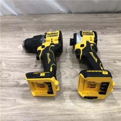 AS-IS DeWalt 20V MAX Atomic Cordless 2 Tool Compact Hammer Drill and Impact Driver Kit