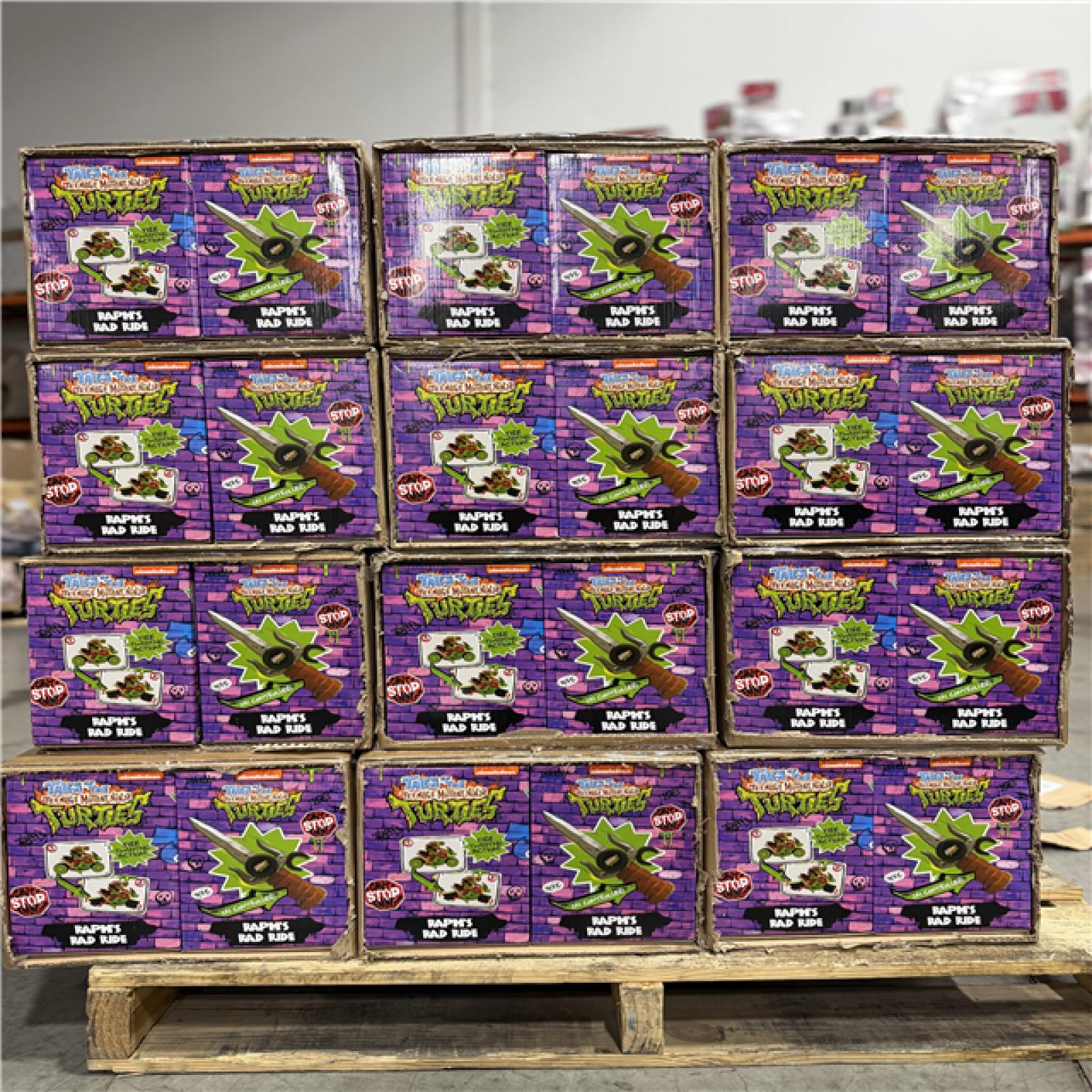 DALLAS LOCATION- NEW! BULLSEYE Teenage Mutant Ninja Turtles RC Raph's Rad Ride PALLET- (72 UNITS)