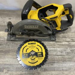 AS-IS DEWALT FLEXVOLT 60V MAX Cordless Brushless 7-1/4 in. Wormdrive Style Circular Saw (Tool Only)
