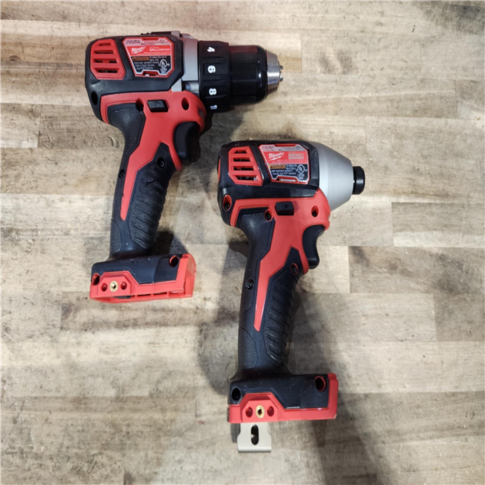 HOUSTON LOCATION - AS-IS Milwaukee 18V Lithium-Ion Cordless Drill Driver/Impact Driver Combo Kit