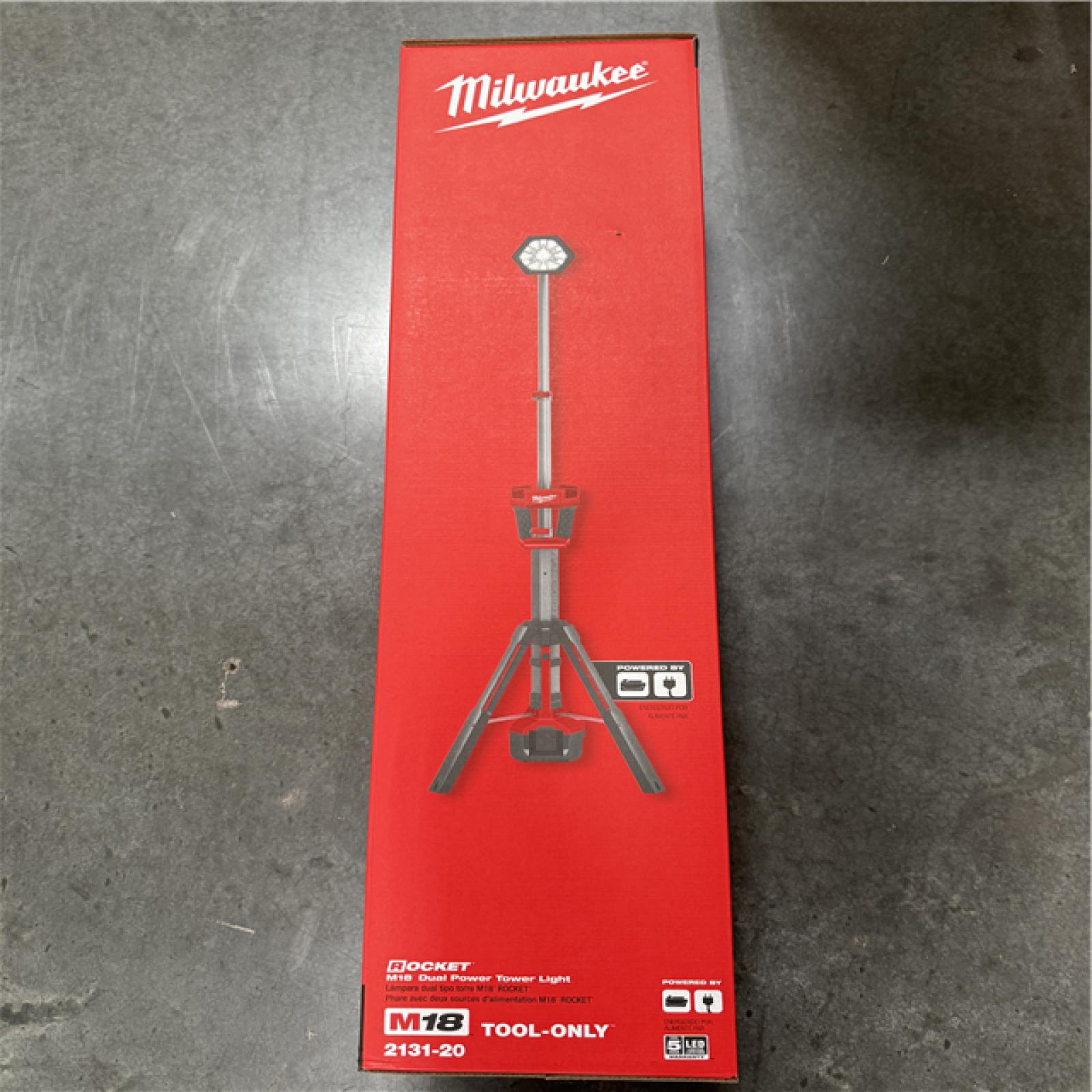 California NEW Sealed Box Milwaukee M18 Dual Power Tower Light (Tool Only)