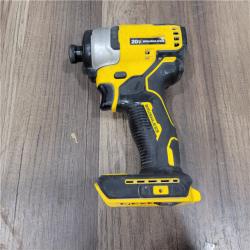 AS-IS DEWALT ATOMIC 20V MAX Lithium-Ion Cordless 1/4 in. Brushless Impact Driver Kit, 5 Ah Battery, Charger, and Bag