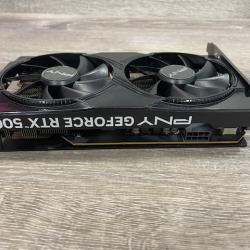 AS-IS PNY - NVIDIA GeForce RTX 5060 Overclocked 8GB GDDR7 PCI Express 5.0 Graphics Card with Dual Fan - Black