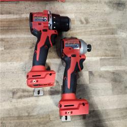 HOUSTON LOCATION - AS-IS M18 18-Volt Lithium-Ion Brushless Cordless Compact Hammer Drill/Impact Combo Kit (2-Tool) with (2) Batteries  Bag