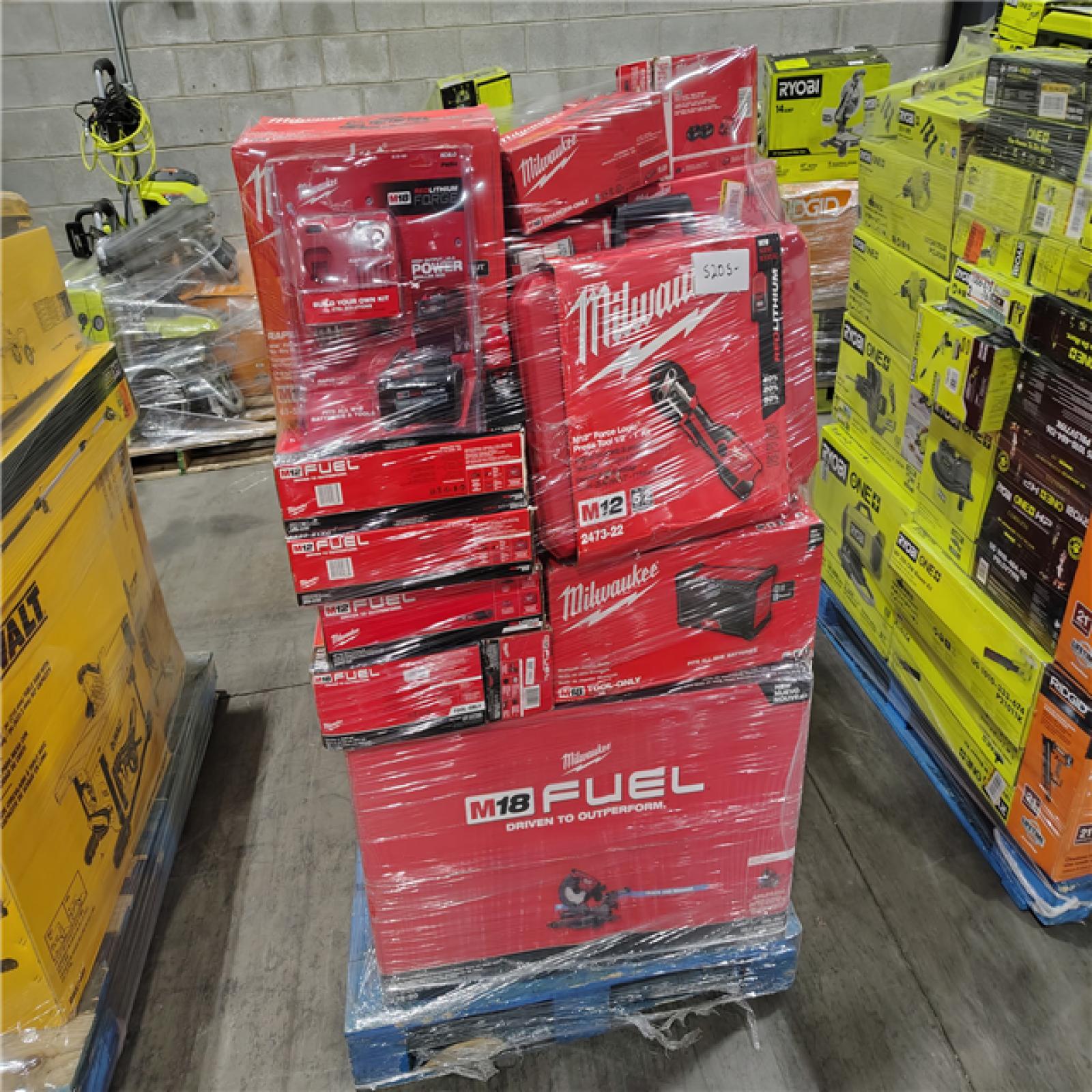 Pittston Location As-Is Power Tools Partial Truckload (13 Pallets)  5205-B