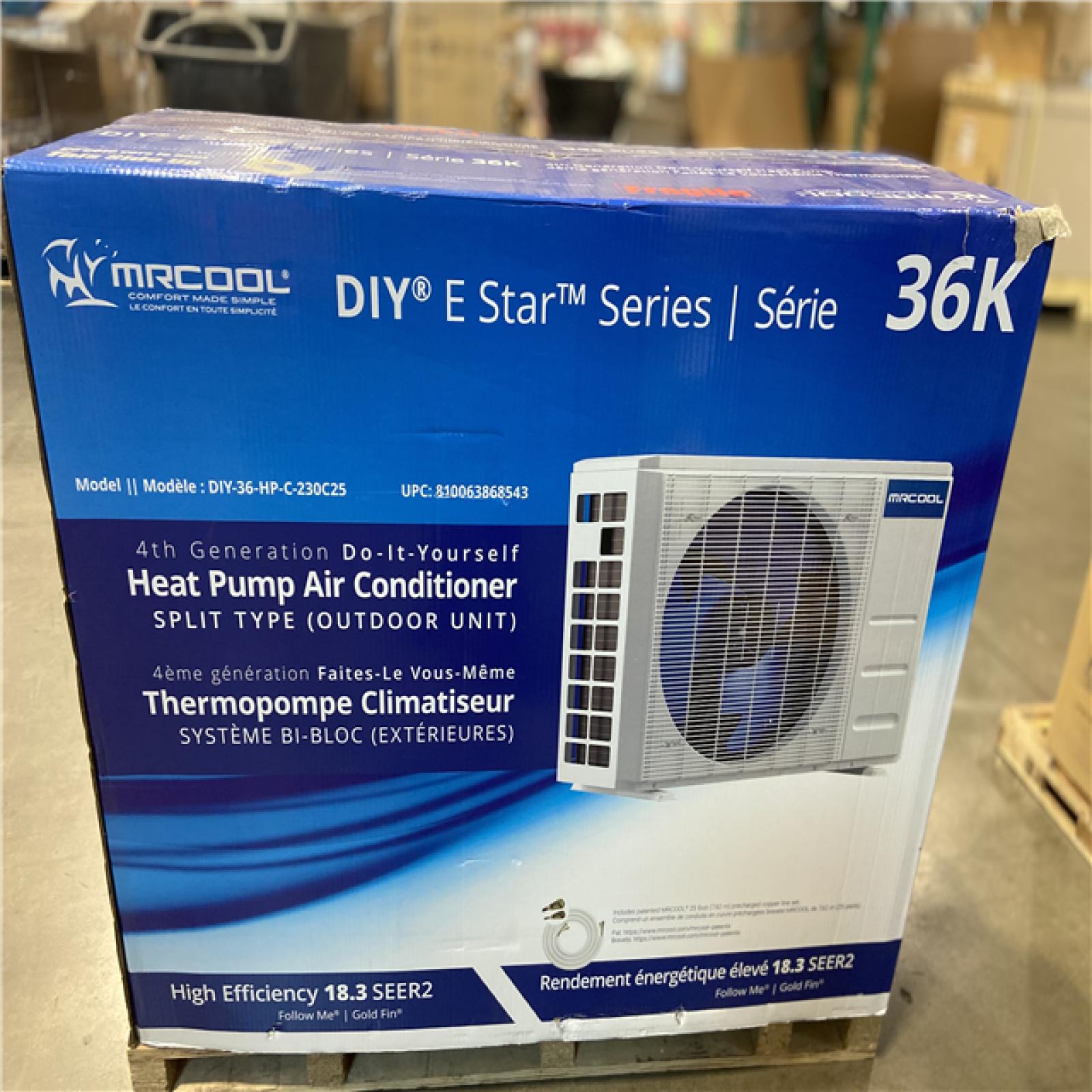 DALLAS LOCATION - MRCOOL DIY 36,000 BTU 3-Ton Mini Split Heat Pump Condenser